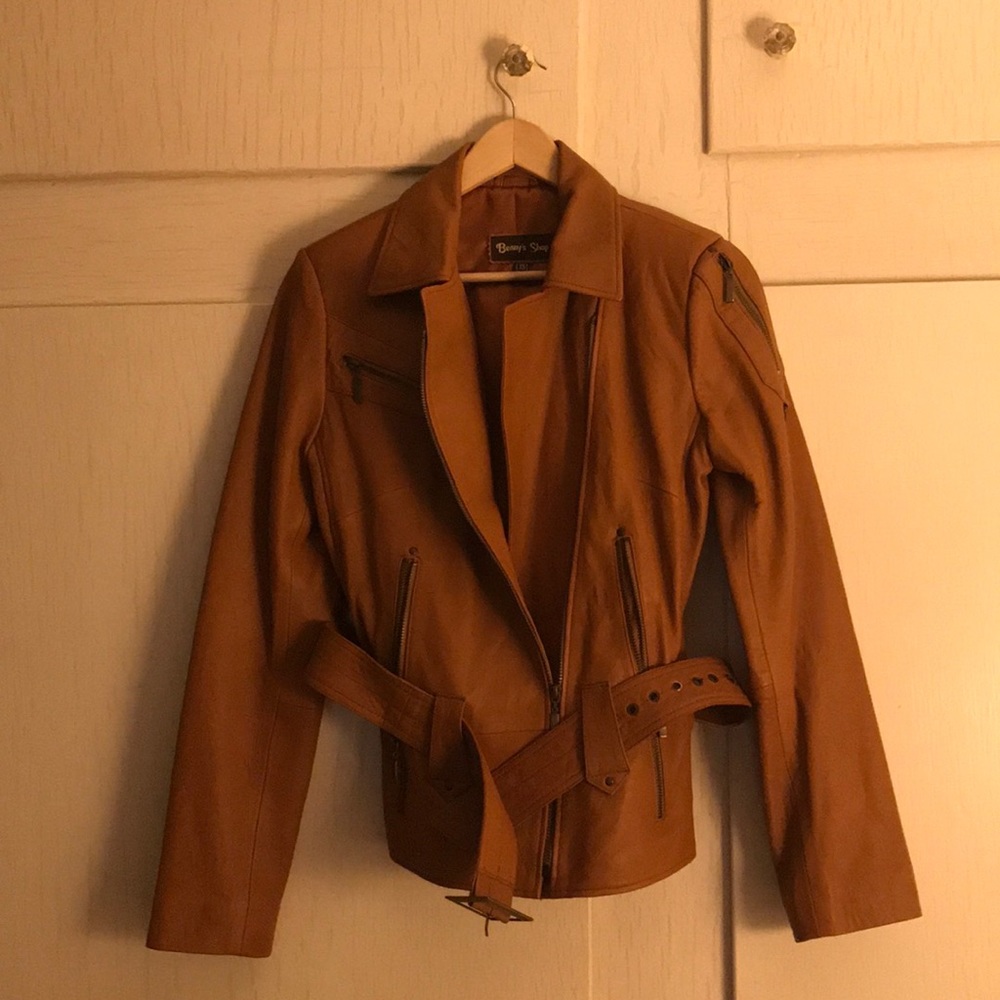 Benny’s Shop Orange leather jacket
